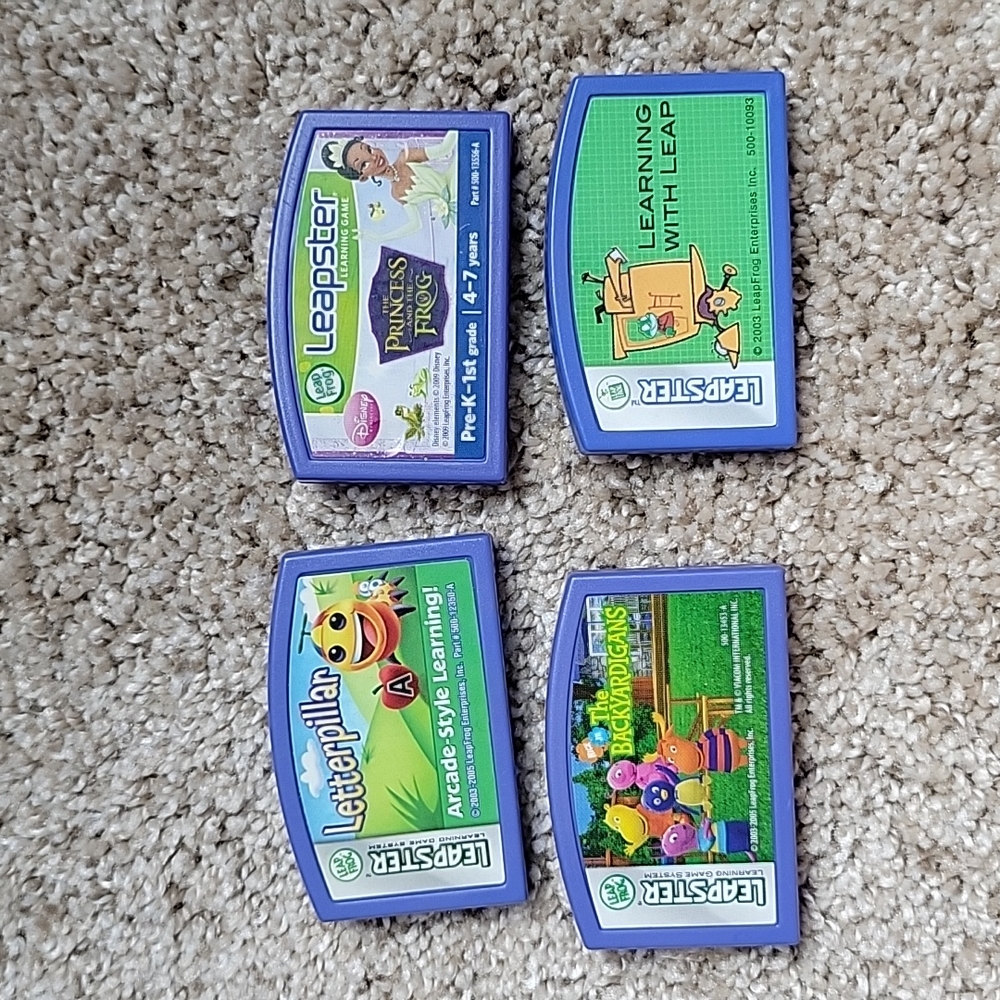 Lot of 4 Leapster games, not tested